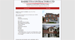 Desktop Screenshot of barretts-contractors.com